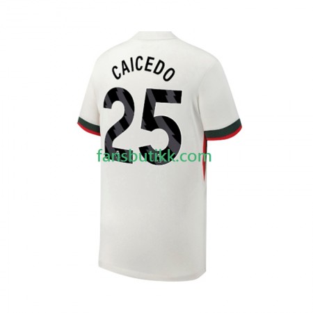 Fotballdrakt Chelsea Moises Caicedo 25 Bortetrøye 2025-2026 Kortermet